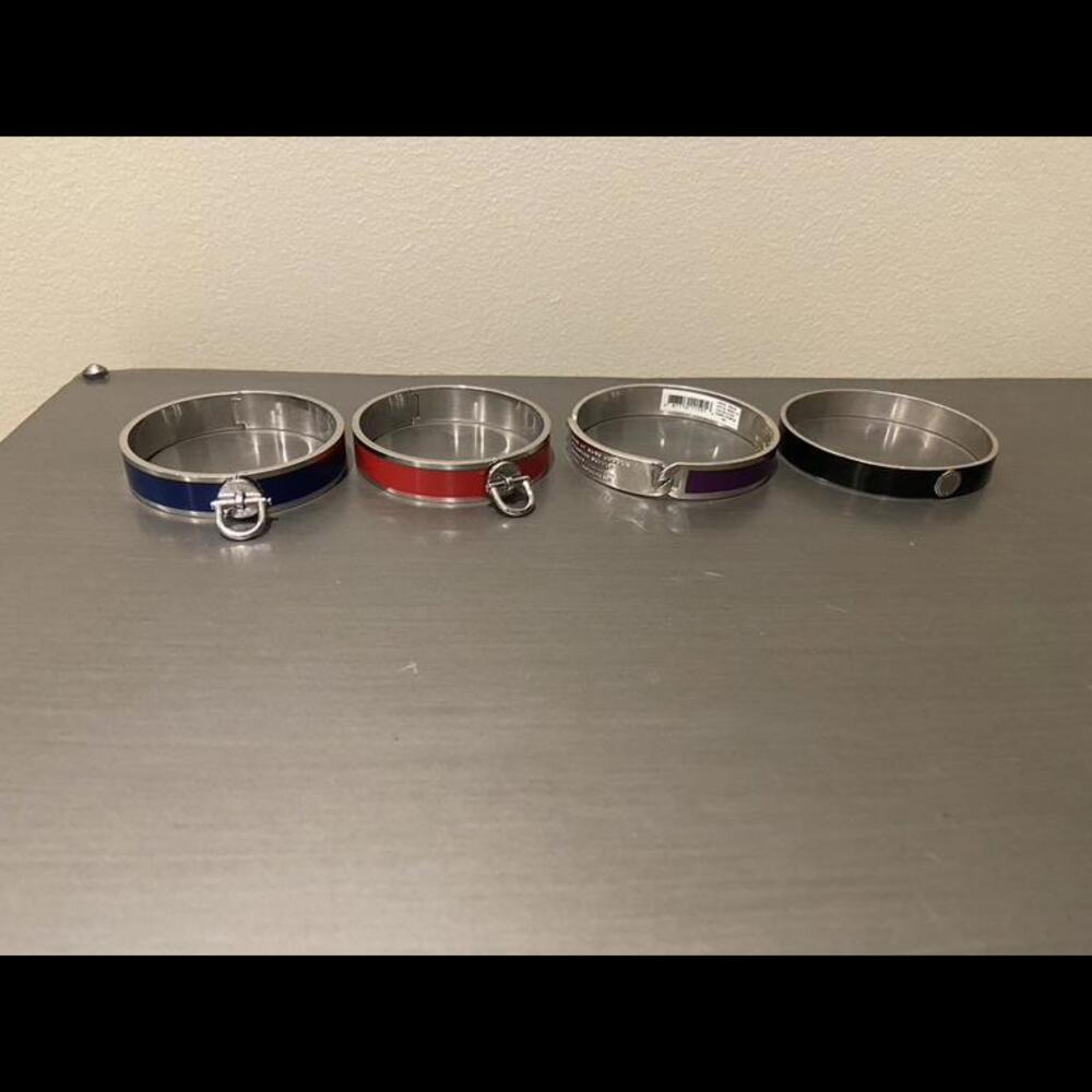 Set of 4 Bangle Bracelets- 2 Marc by Marc Jacobs/ 2 Tommy Hilfiger- EUC